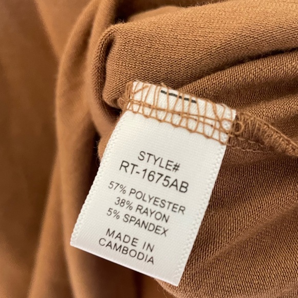 NWT Zenana Brown Reversible Spaghetti Strap Stretchy Flowy Cami Tank - Picture 5 of 8